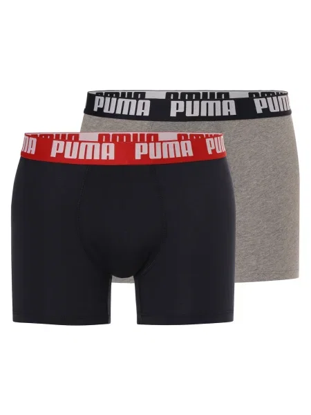 PUMA Boxeralsók szürke / vérvörös / fekete fehér