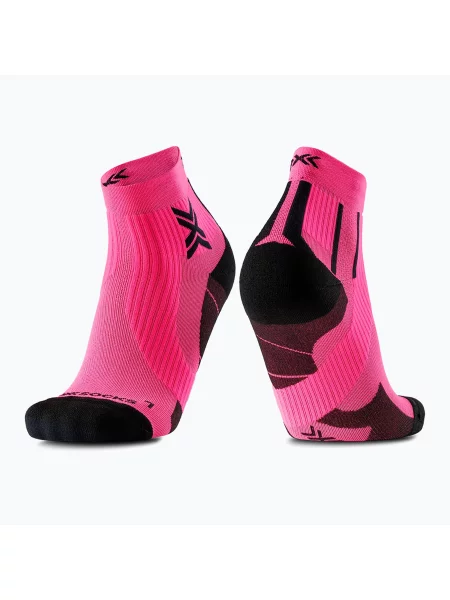 Ponožky X-Socks Run Perform Ankle fluo pink/x black černé