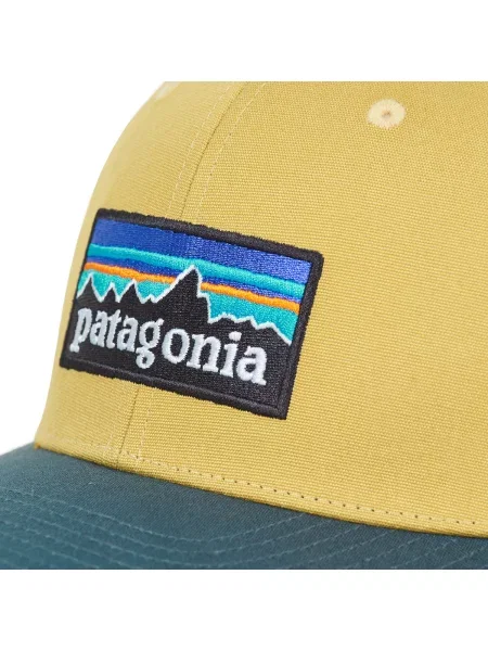 Sapka Patagonia autogrammal sárga
