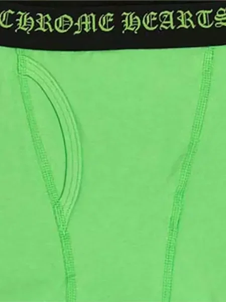 Boxeri Chrome Hearts cu motiv cu inimi verde