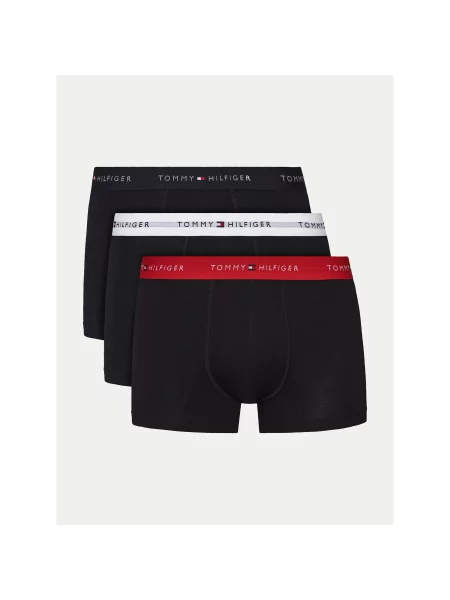 Tommy Hilfiger Underwear Boxer trumpikės tamsiai mėlyna / raudona / juoda balta
