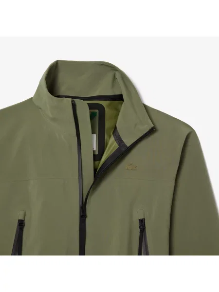 Lacoste Trencz Z Kapturem Oversize Khaki zielony