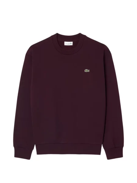 Πουλόβερ Lacoste με αυτόγραφο μωβ