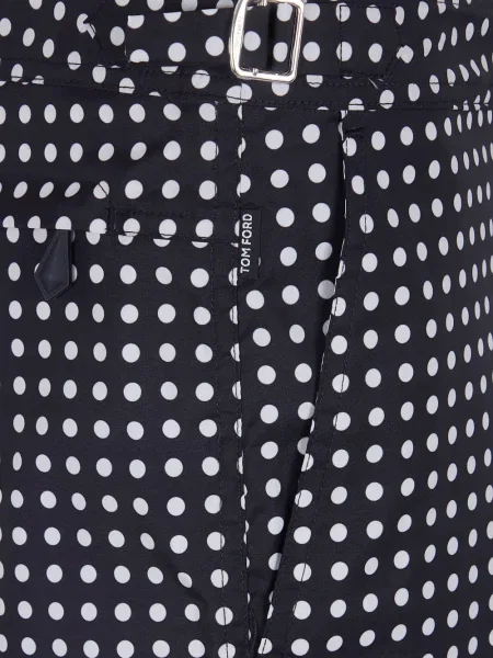 Slip de baie Tom Ford cu buline alb