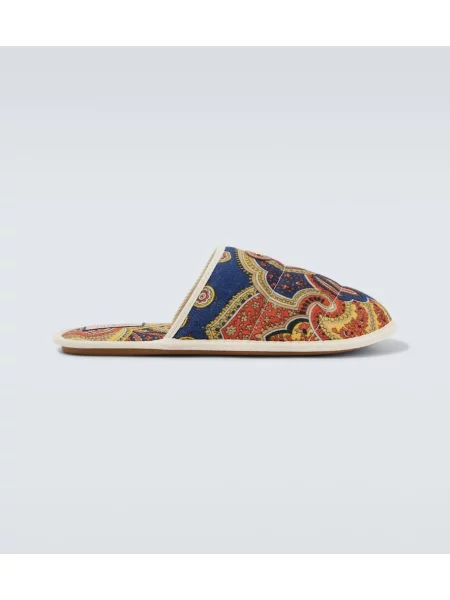 Papuci de casă Valentino Garavani cu model paisley