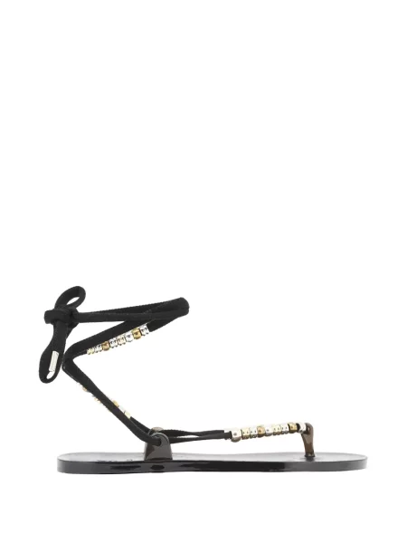 Sandale Ancient Greek Sandals cu mărgele negru