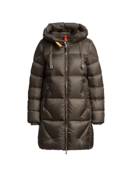 Geacă cu puf Parajumpers cu glugă verde