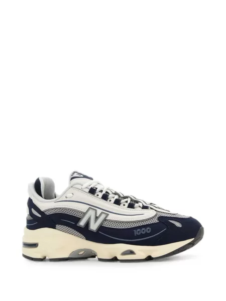 Μπλούζα New Balance με κέντημα από διχτυωτό μπλε