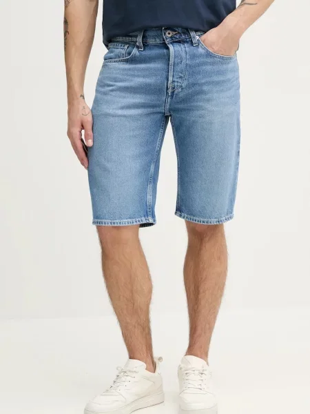 Džínové šortky Pepe Jeans RELAXED SHORT CALLEN modrá