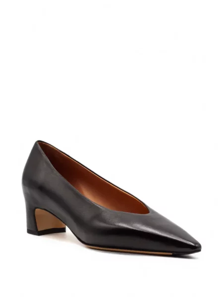 Pantofi cu toc Mara Bini din piele conici negru