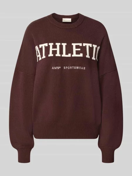 Sweter z dzianiny o kroju oversized z mieszanka Aim'n