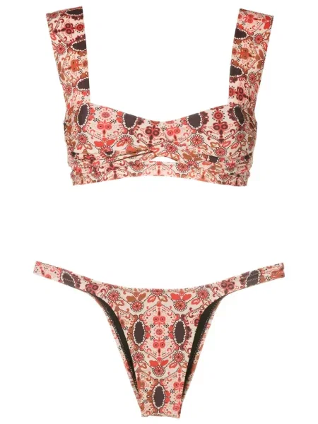 Bikini Amir Slama cu model floral cu imagine