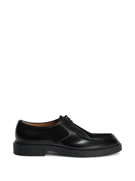 Pantofi Jil Sander cu șireturi din dantelă negru