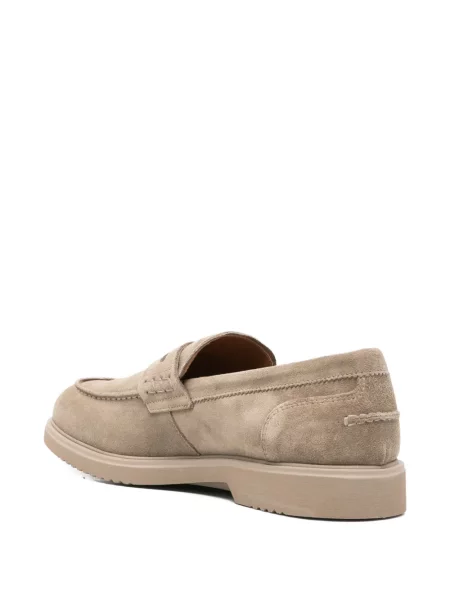 Pantofi loafer Nero Giardini din piele maro