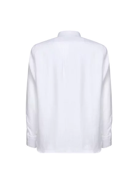 Lniana koszulka polo D4.0 biała