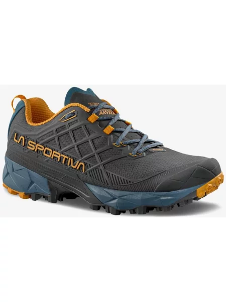 Buty do biegania La Sportiva Akyra II szary antracyt niebieski stalowy musztardowy 40 czarne