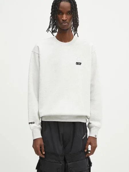 Μπλούζα AAPE Now Crew Neck γκρι