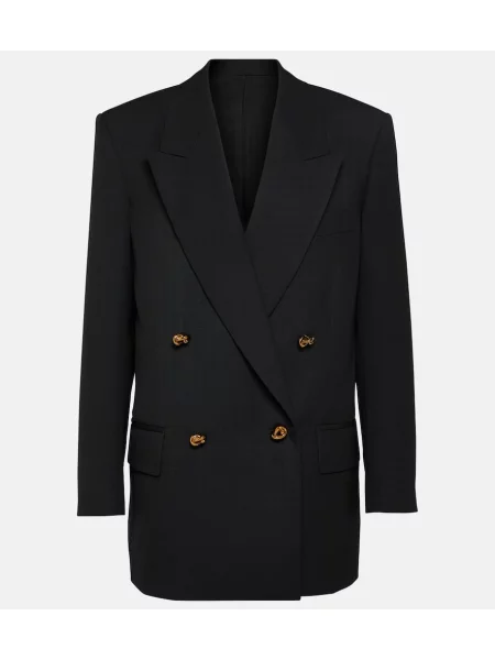 Sacou Bottega Veneta de lână negru