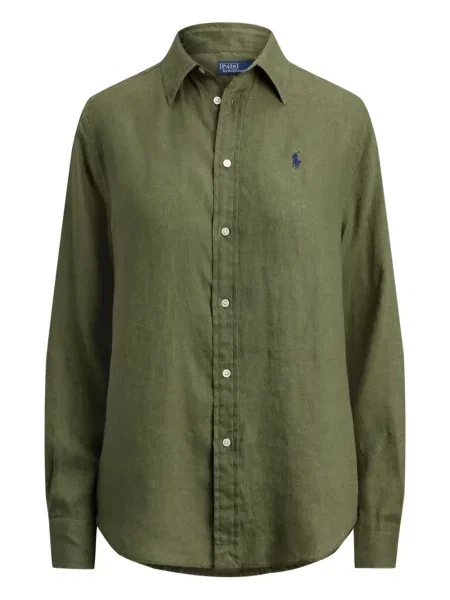 Dugo rebrasti s ovratnikom polo majica Polo Ralph Lauren plava