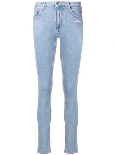 Blugi skinny Off-white skinny fit alb
