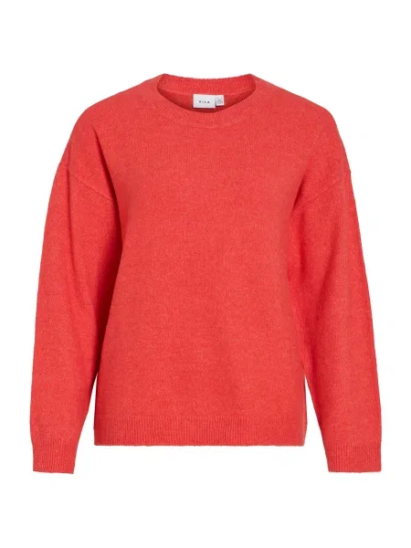 VILA Pulover VILIGA amestecat roșu