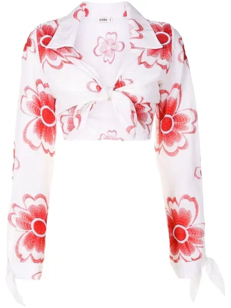 Cropp cămașă Amir Slama cu model floral alb