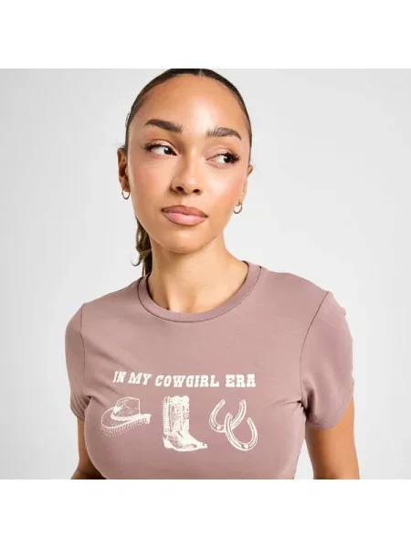 Unlike Humans T-Shirt Era Slm Tsht brązowa