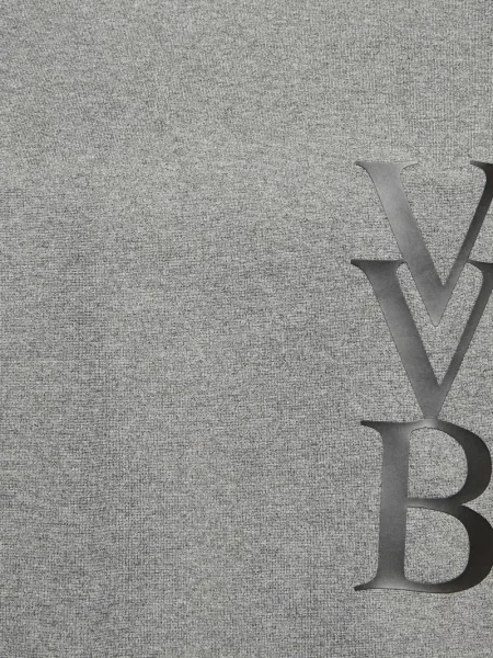 Πλεκτός πουλόβερ Victoria Victoria Beckham με απλικέ γκρι