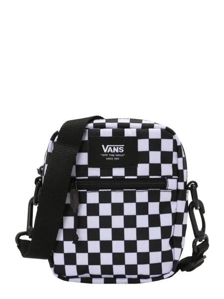 VANS Geantă de umăr Bail negru alb
