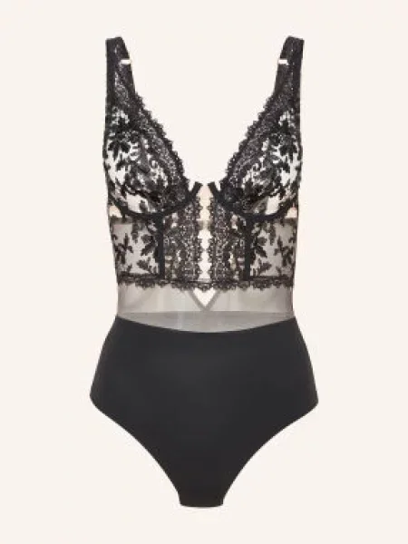 Simone Pérèle Body S Kosticemi Fantasme černá