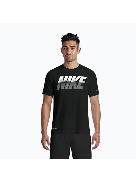 Tricou pentru bărbați Nike Hydroguard Ocean Merge black negru
