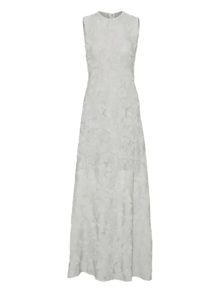 Rochie maxi Rotate Birger Christensen cu model floral de costum gri