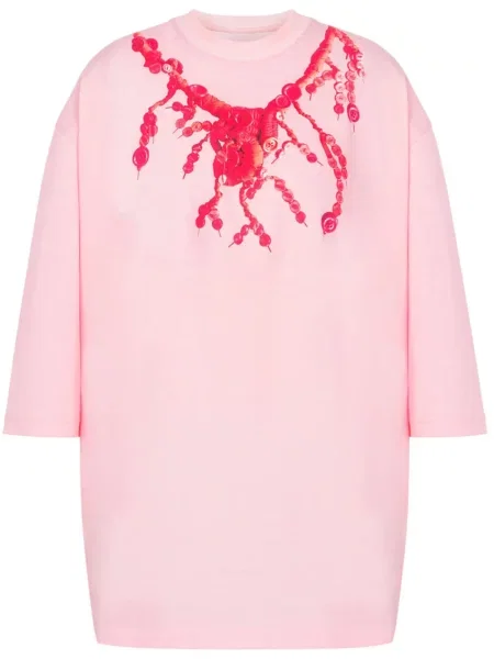 Tricou Moschino cu imagine roz