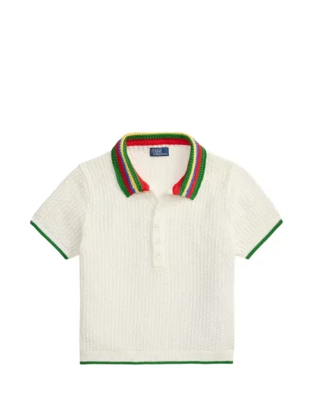Кожени чорапи Polo Ralph Lauren с отворена пета с пейсли десен бяло