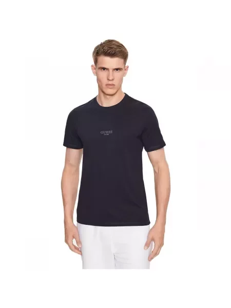 Guess T-shirt Tamnoplava Regular Fit plava