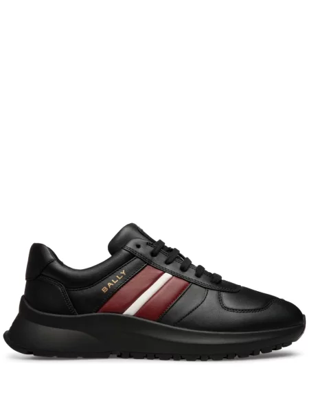 Sneakerși Bally cu șireturi din piele negru