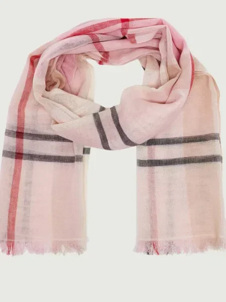 Barbour Șal Abigail | cu adaos de in roz