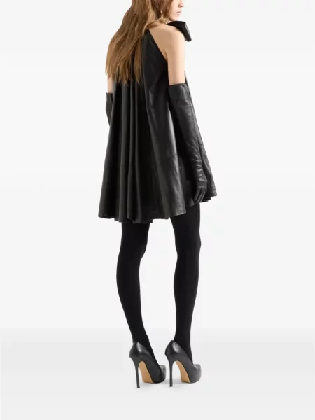 Rochie mini 7 For All Mankind cu legături negru