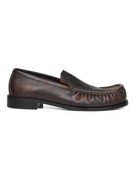Półbuty Dries Van Noten skórzane brązowe