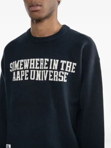 Hanorac Aape By A Bathing Ape cu imagine albastru