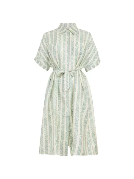 Sukienka midi La Prestic Ouiston w paski do kolan garniturowa