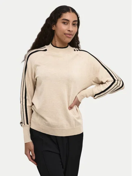 Kaffe Светр Henriette бежевий