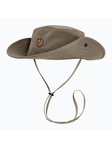 Шапка Fjällräven Abisko Summer suede brown кафяво