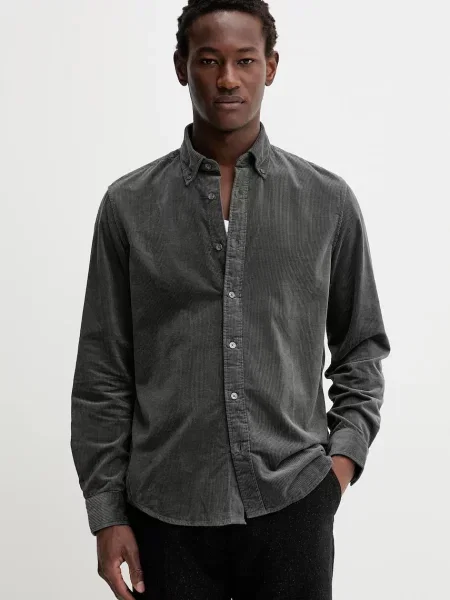 Marc O'Polo cămașă din cu guler button-down regular verde