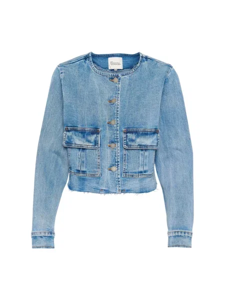 Kurtka jeansowa My Essential Wardrobe retro niebieska