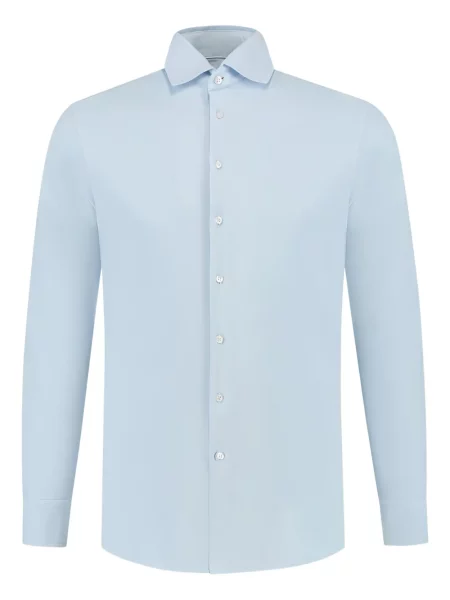 Кашмирена риза Doriani Cashmere с дълъг ръкав синьо