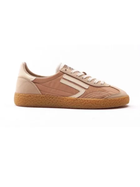 Sneakersy Puraai skórzane brązowe