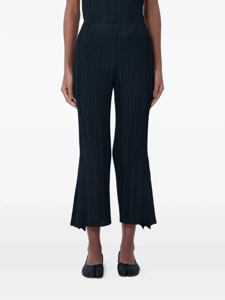 Pantaloni Pleats Please Issey Miyake plisate negru