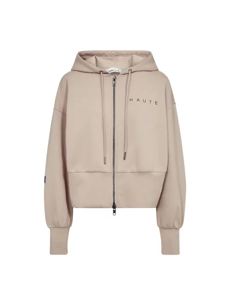 Bluza z kapturem Haute L'amitié z kapturem beżowa
