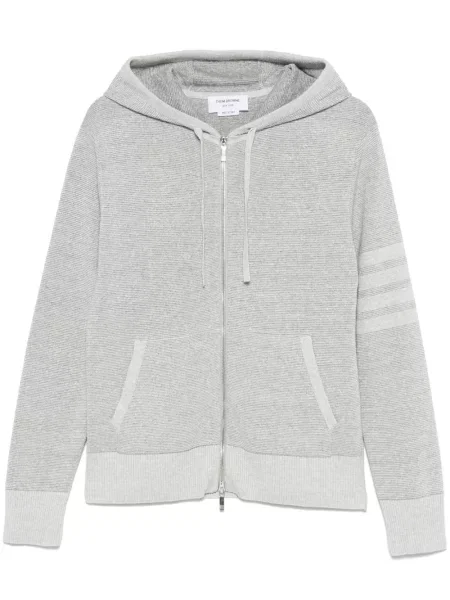 Hanorac cu glugă Thom Browne cu dungi gri
